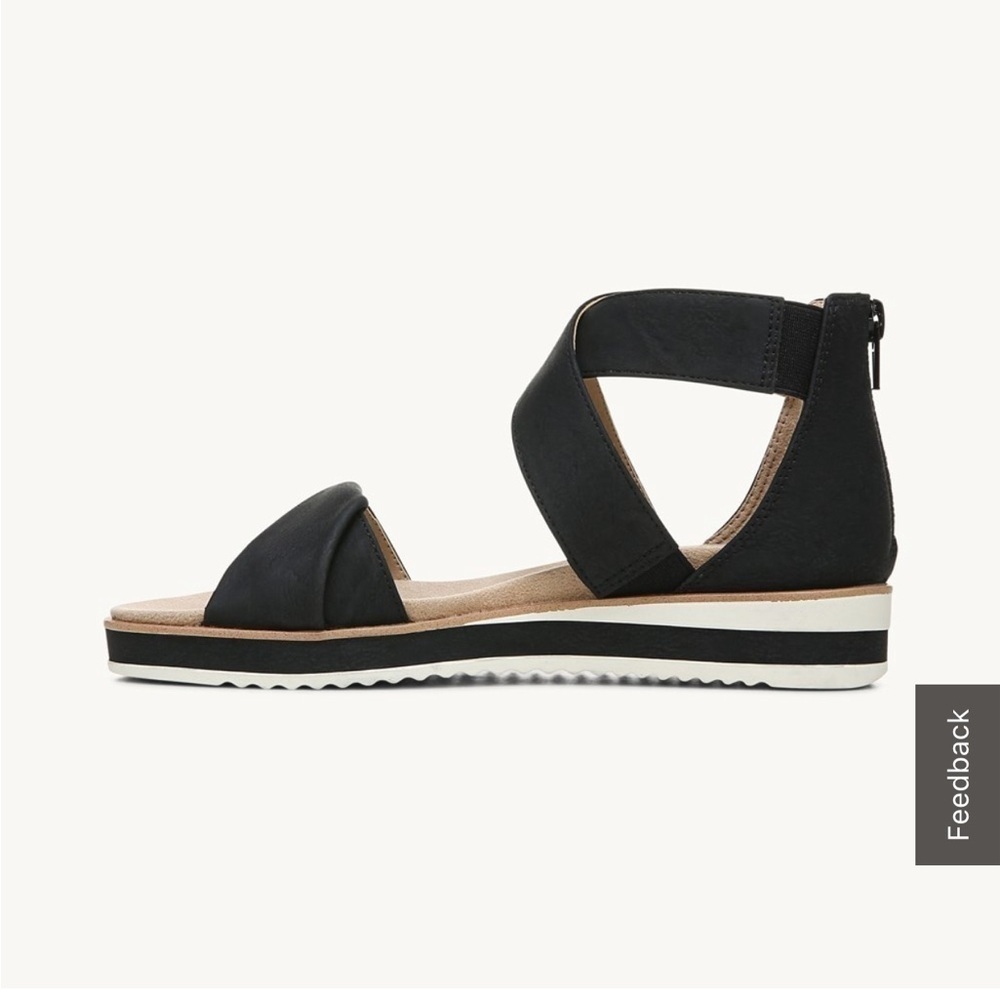 New wo Box Life Stride Zoom Peep Toe Sandal in Black | Size 9.5 - Picture 10 of 10